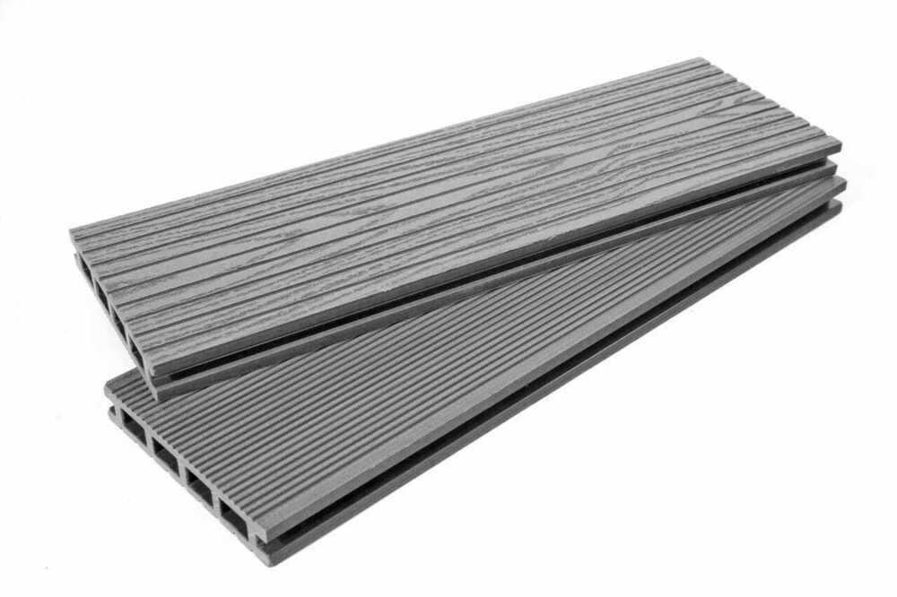 ТЕРРАСНАЯ ДОСКА WOOD ЦВЕТ серый дым